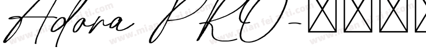 Adora PRO字体转换